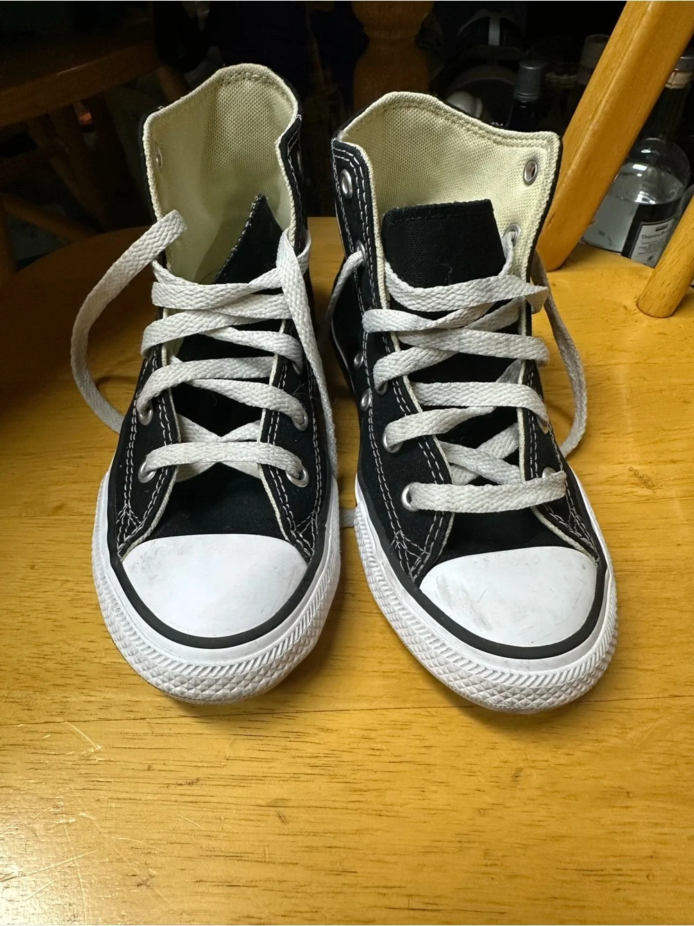 Converse High Top Sneakers in Black and White